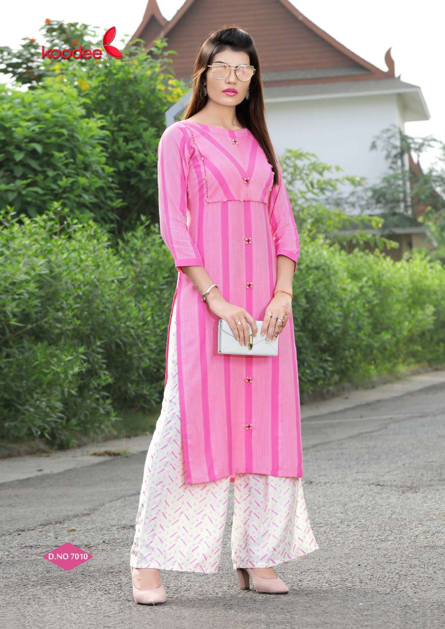Pehchan Vol-1 Koodee Screen Print Palazzo Wholesale Kurti Pehchan Vol-1 Koodee Screen Print Palazzo Wholesale Kurti